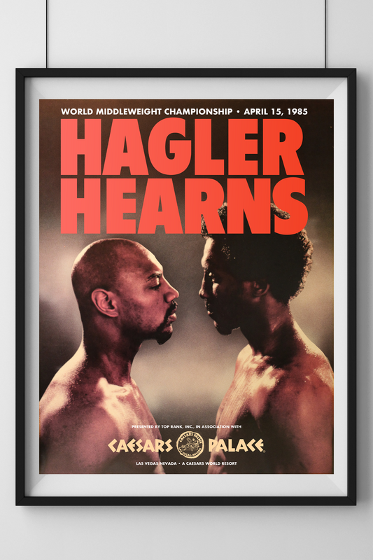 Marvin Hagler vs. Thomas Hearns Official Event Poster (24x30.5)