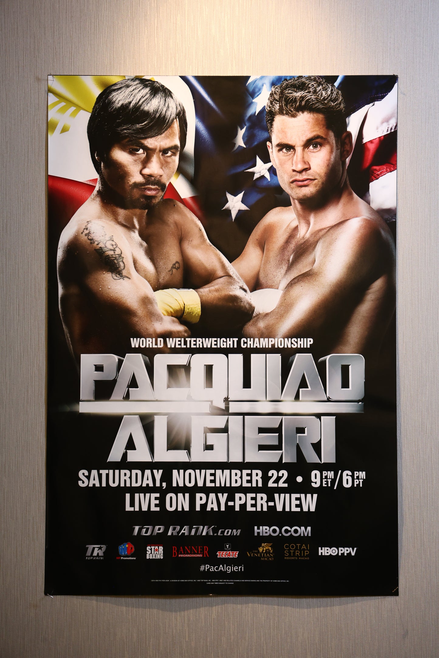 Manny Pacquiao vs. Chris Algieri Official Event Poster (27x40)