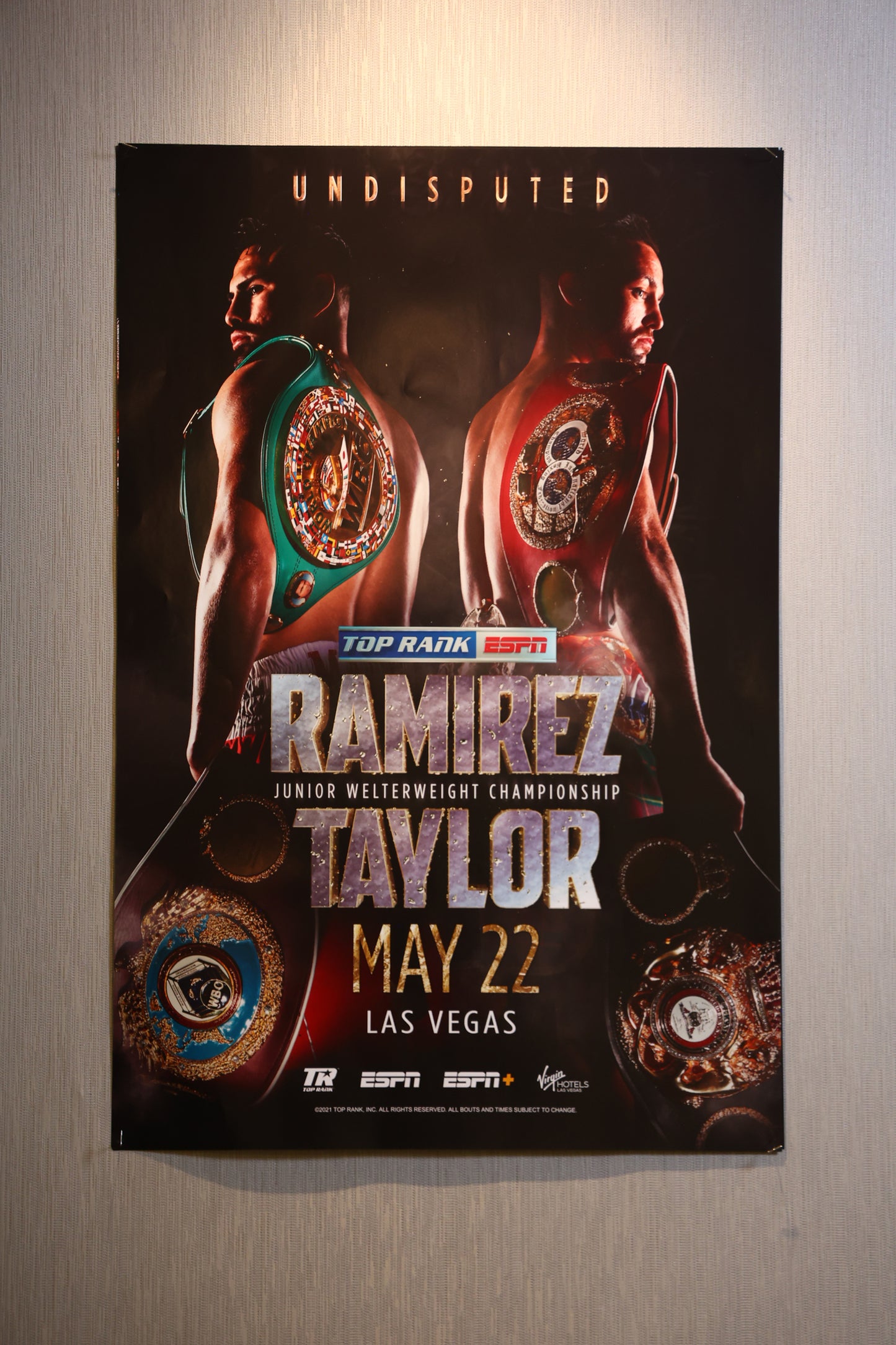 Jose Ramirez vs. Josh Taylor Official Event Poster (24x36)