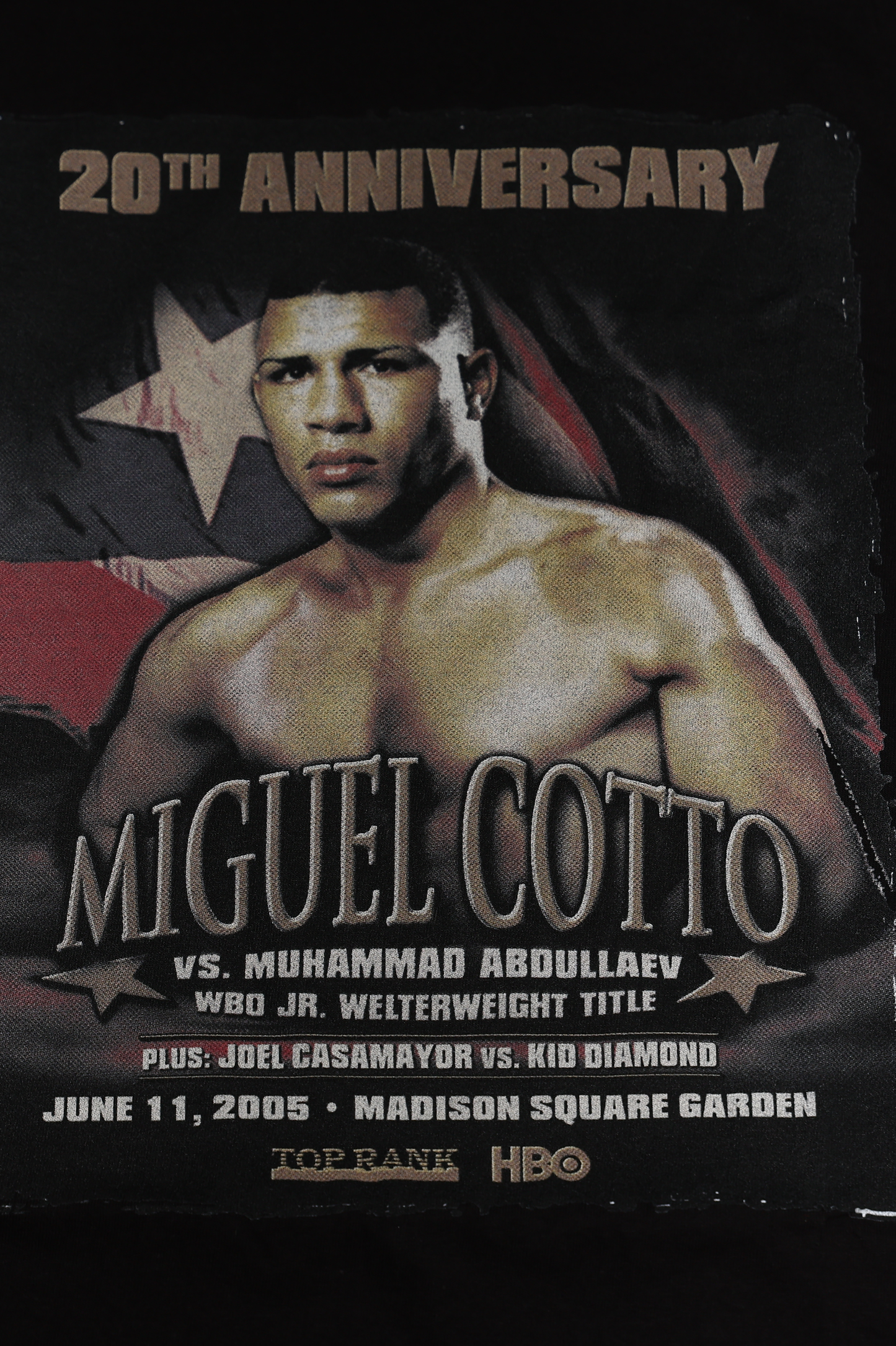 Miguel Cotto vs. Muhammad Abdullaev | 20th Anniversary T-Shirt