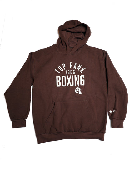Chocolate Brown  Pullover Top Rank Boxing Hoodie