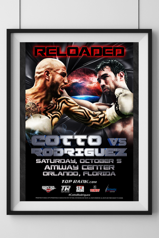 Miguel Cotto vs. Delvin Rodriguez Official Event Poster (24x36)