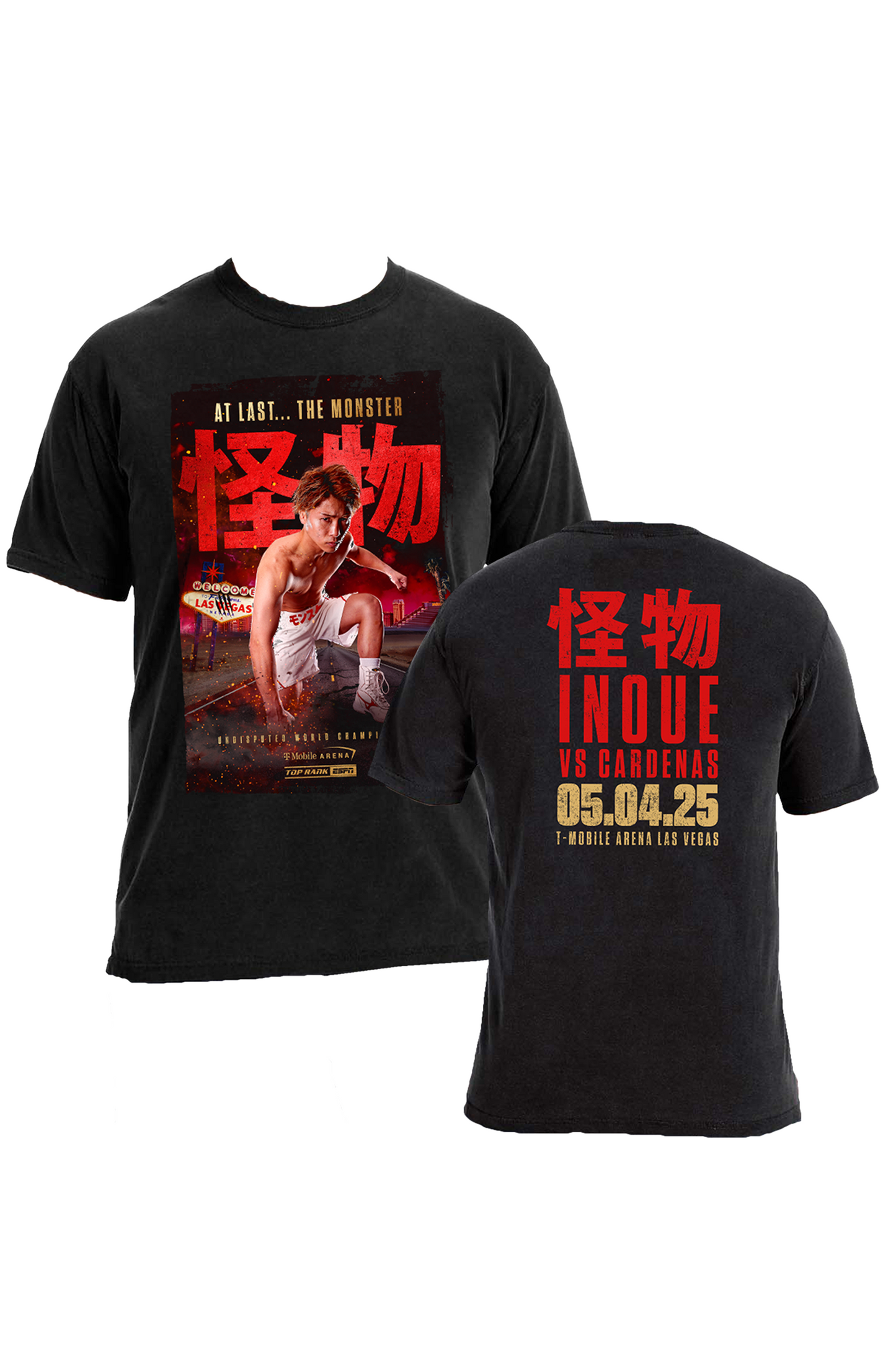 Lサイズ怪物 Tシャツ INOUE vs CARDENAS 05.04.25 Inoue vs Lサイズ怪物 Tシャツ INOUE vs CARDENAS 05.04.25 Inoue vs
