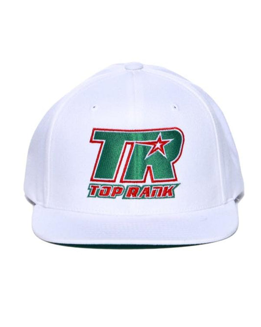 White TR Logo Mexico Trucker Hat with Mexico TR logo and curved bill.