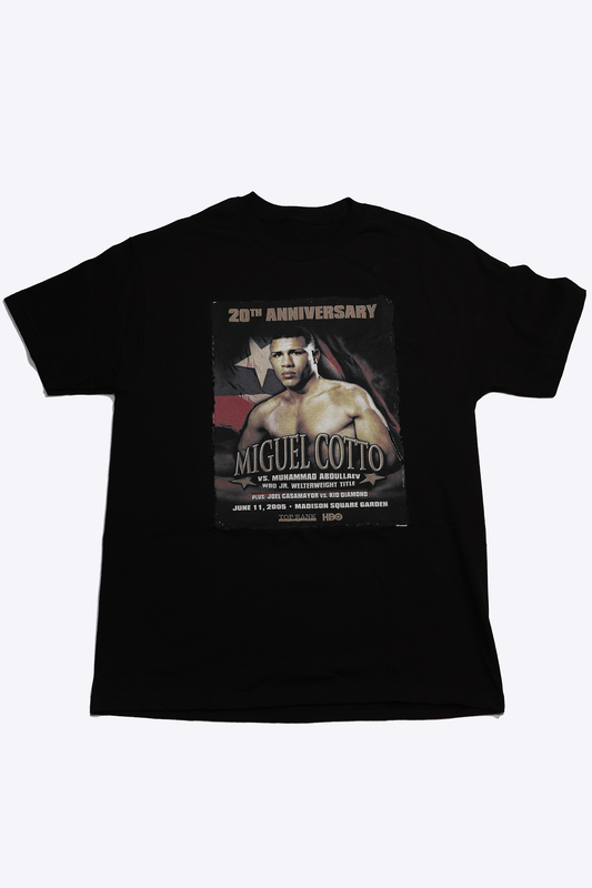 Miguel Cotto vs. Muhammad Abdullaev | 20th Anniversary T-Shirt