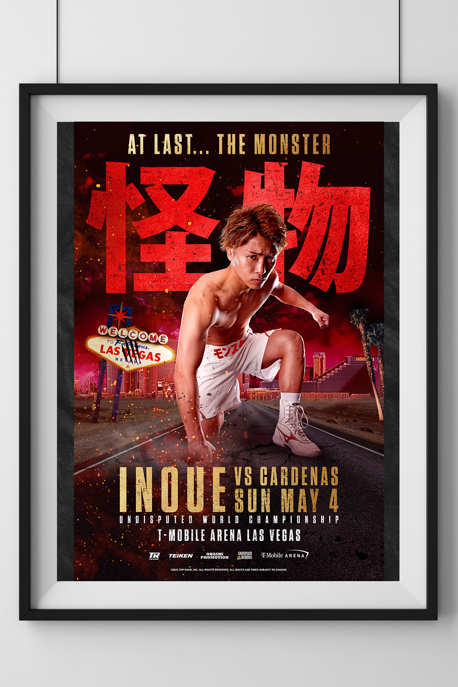 Naoya Inoue vs. Ramon Cardenas Official Event Poster (24x36 Naoya Inoue vs. Ramon Cardenas Official Event Poster (24x36
