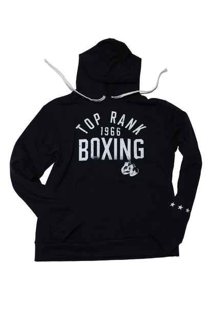 Black Pullover Top Rank Boxing Hoodie