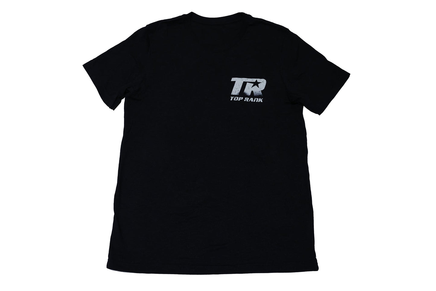 Black Top Rank Pocket Logo T-Shirt with Back Graphic