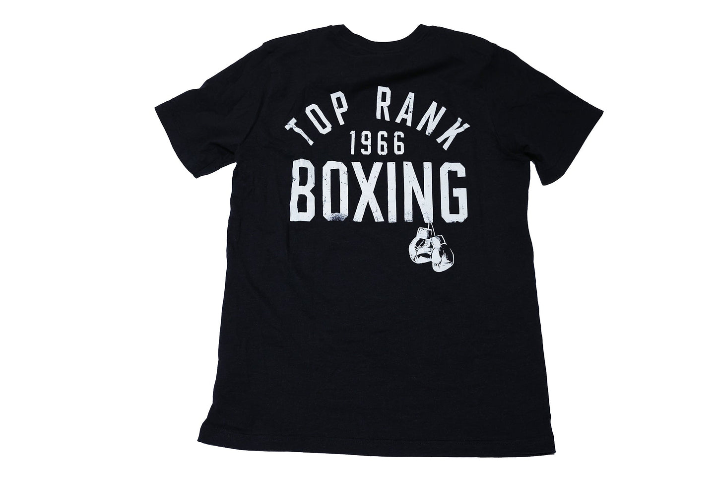 Black Top Rank Pocket Logo T-Shirt with Back Graphic