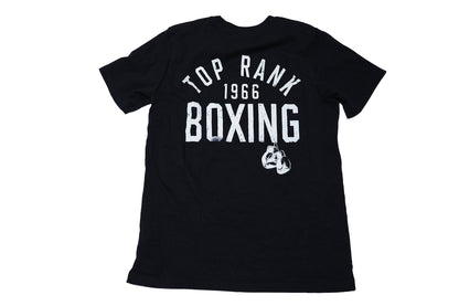 Black Top Rank Pocket Logo T-Shirt with Back Graphic