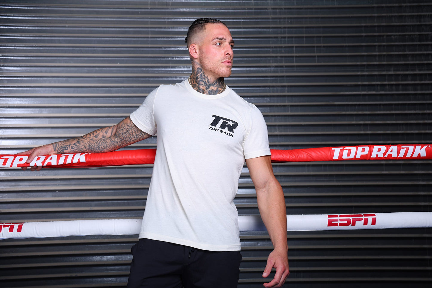 Natural Top Rank Crew Neck T-Shirt