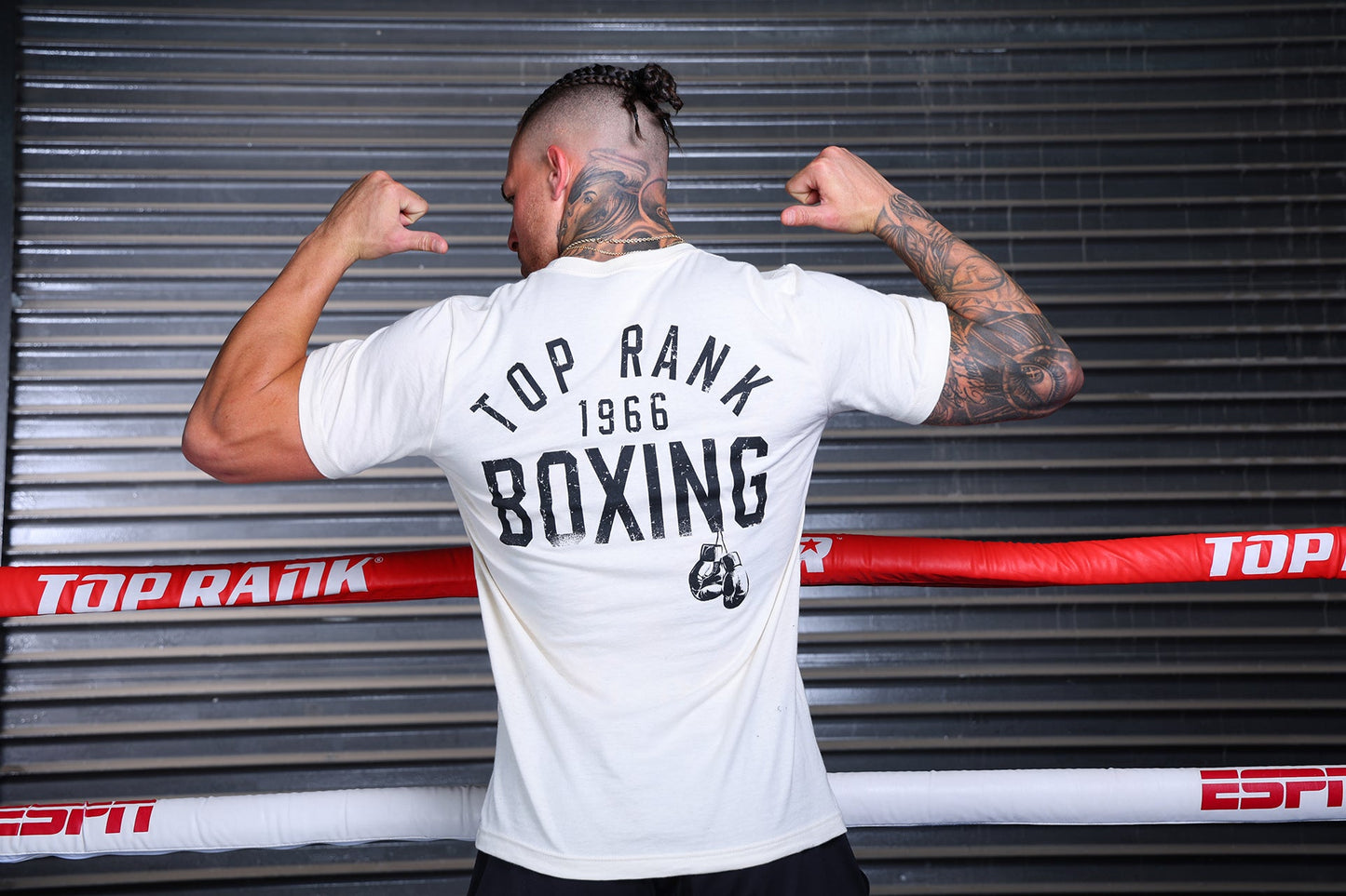 Natural Top Rank Crew Neck T-Shirt